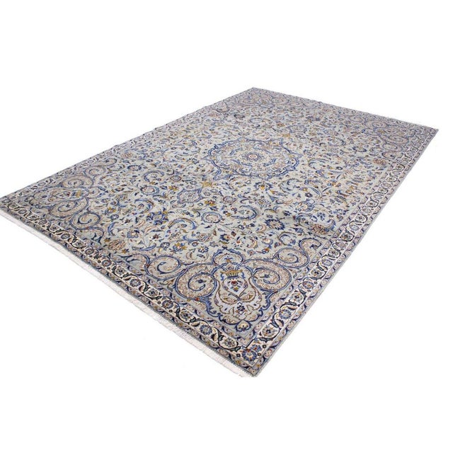 Original hand-knotted Middle Eastern rug Keshan | Size: 339 x 230 cm | Material: 100% wool and 100% cotton | Condition:...