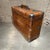 Brown Weathered Brown Vintage Suitcase With Metallic Latches Industrial For Sale - Image 8 of 16