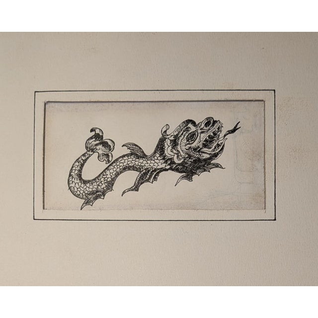 Two original Old Master-style pen and ink studies of maritime subjects. These drawings appear to have been executed in the...