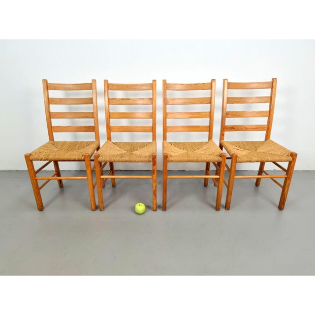 Jaerstolen Aksel Dining Chair from Möbelfabrikken Aksel L. Hansson, 1970s, Set of 4 For Sale - Image 4 of 8