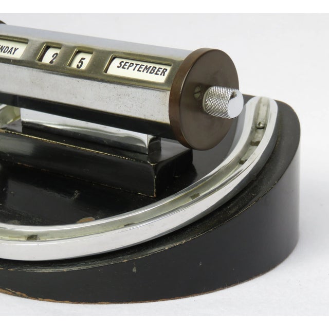 Vintage English Art Deco Perpetual Calender For Sale - Image 4 of 10