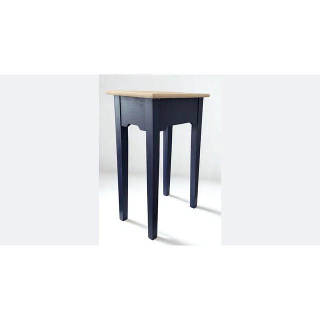 Traditional Mid Century Solid Oak Shaker Side Table For Sale - Image 3 of 10