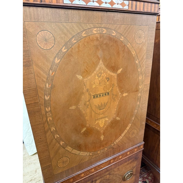 Antique 1920s Art Deco Pedestal Cabinets, A Pair For Sale - Image 12 of 12