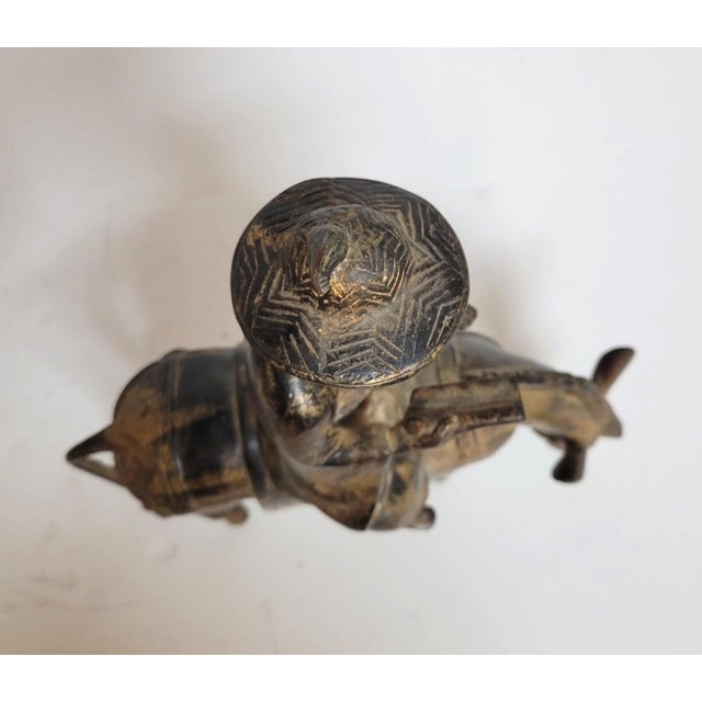 Chinese Republic Period Bronze Figure of Zhang Guolao Riding a Donkey For Sale In Raleigh - Image 6 of 7