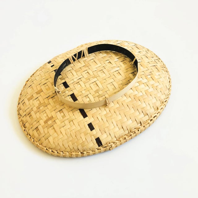 Oval Wicker Tray For Sale In San Francisco - Image 6 of 6