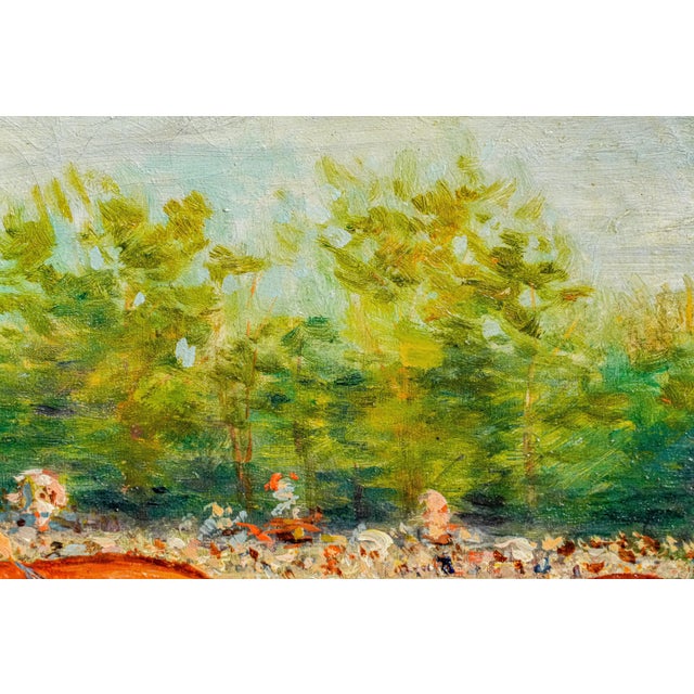 Captivating Colorful Antique French Horse Racing Oil Painting Equestrian Sporting Art For Sale - Image 9 of 18