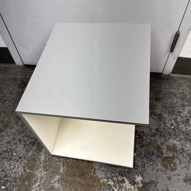 Italian Custom C-Shape Lacquered Side Table For Sale - Image 10 of 12