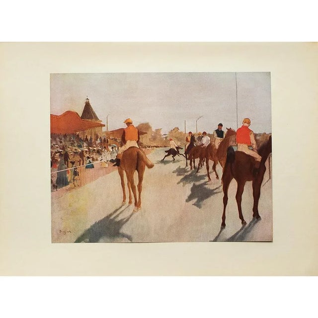1952 After Edgar Degas "At the Race Course", First Edition Vintage Print For Sale In Dallas - Image 6 of 8