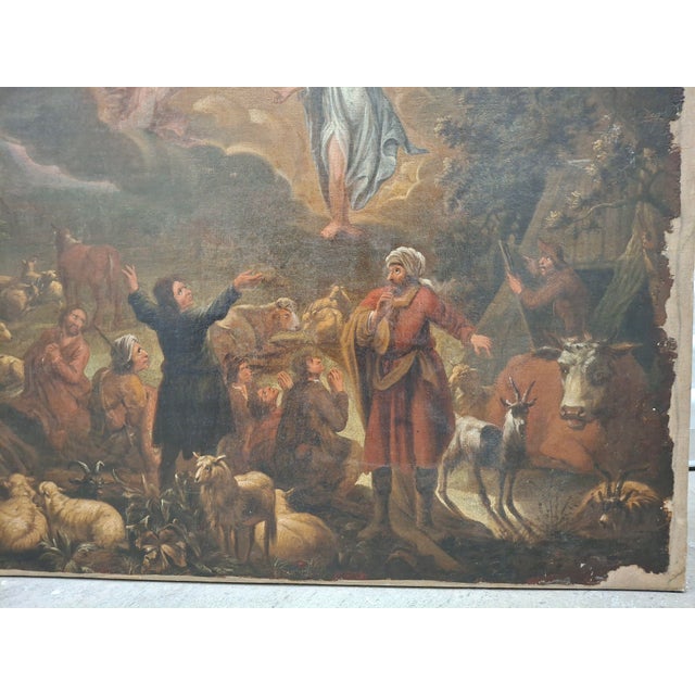Late 18th Century Continental School Oil on Canvas For Sale - Image 5 of 11