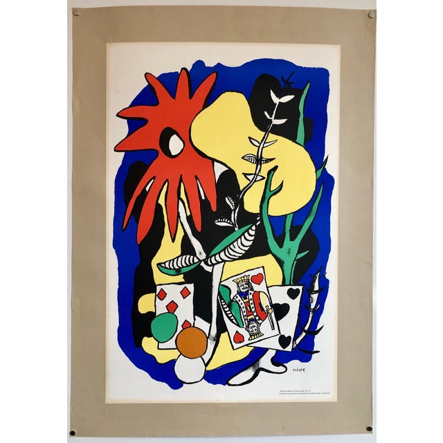 (after) Fernand Léger, Fernand Leger School Prints Colorful Modernist King of Hearts Drawing Lithograph, c.1949 For Sale In Miami - Image 6 of 6