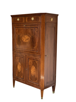 Napoleon III Mobile Mahogany & Maple Secretary