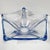 Contemporary Mid-Century Modern Starfish Bowl in Sommerso Blue Glass, 1960s For Sale - Image 3 of 5