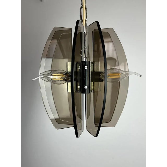 1970s Murano Glass Pendant Light from Veca, Italy, 1970s For Sale - Image 5 of 12