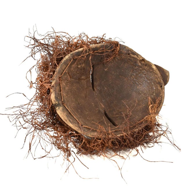 Wood Early 20th Century Songye Female Kifwebe Mask with Beard For Sale - Image 7 of 8