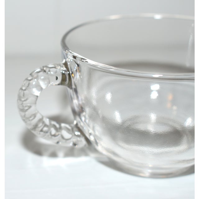Vintage Federal Glass Homestead Wheat Snack Set Service for 6 - 12 pcs For Sale - Image 4 of 7