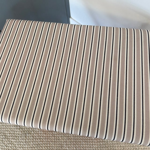 Rustic European Buying & Design SRL Upholstered Stool, 2 Available For Sale - Image 3 of 10