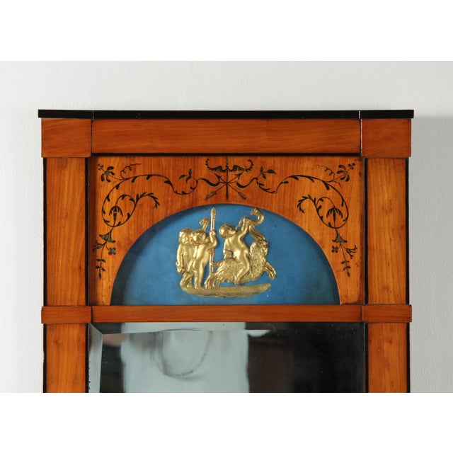 Antique Biedermeier Wall Mirror, 1830s For Sale - Image 3 of 16