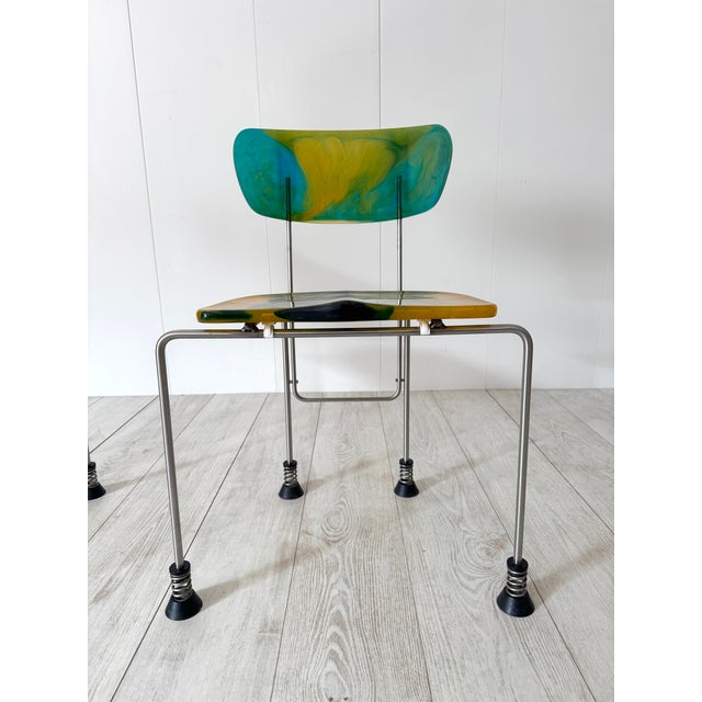 Model 543 Broadway Chairs by Gaetano Pesce for Bernini, 1993, Set of 2 For Sale - Image 13 of 16