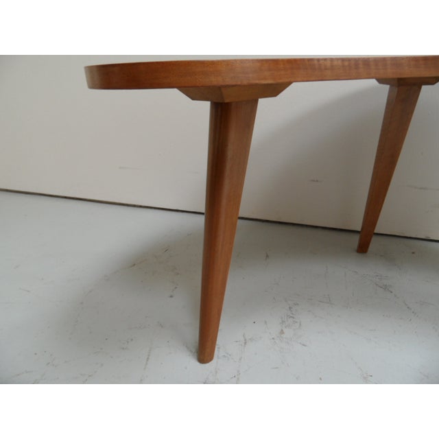 Brown Mid-Century Moon-Shaped Coffee Table, 1950s For Sale - Image 8 of 13