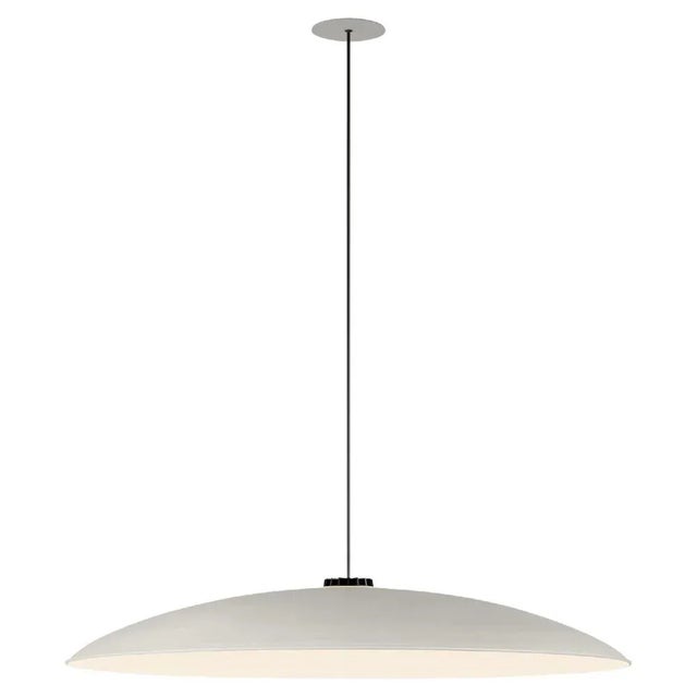 Large White Headhat Plate Pendant Lamp by Santa & Cole For Sale - Image 11 of 11