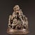 Bronze Vintage Solid Copper Censer, High Relief Painted Mythical Beast Base & Pierced Dragon Lid, Chinoiserie Incense Burner For Sale - Image 8 of 10