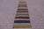 1970s Turkish Tribal Style Stripe Design Handmade Oushak Kilim Runner Rug For Sale - Image 10 of 10