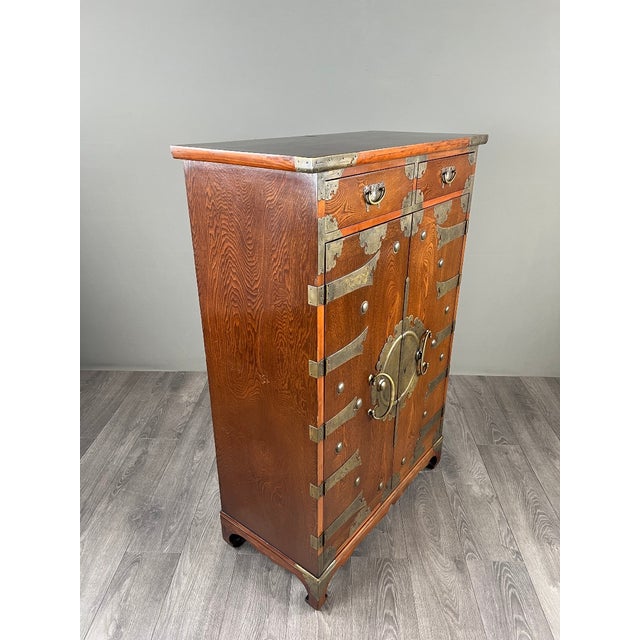 19th Century Tansu Japanese Cabinet in Wood and Brass Fittings For Sale - Image 11 of 13