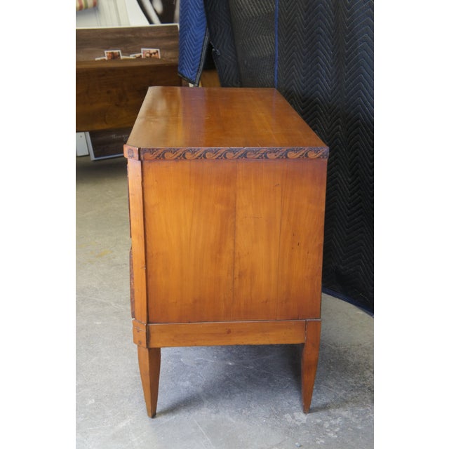 Antique German Biedermeier Cherry Dresser Chest of Drawers Console Commode 46" For Sale - Image 9 of 12