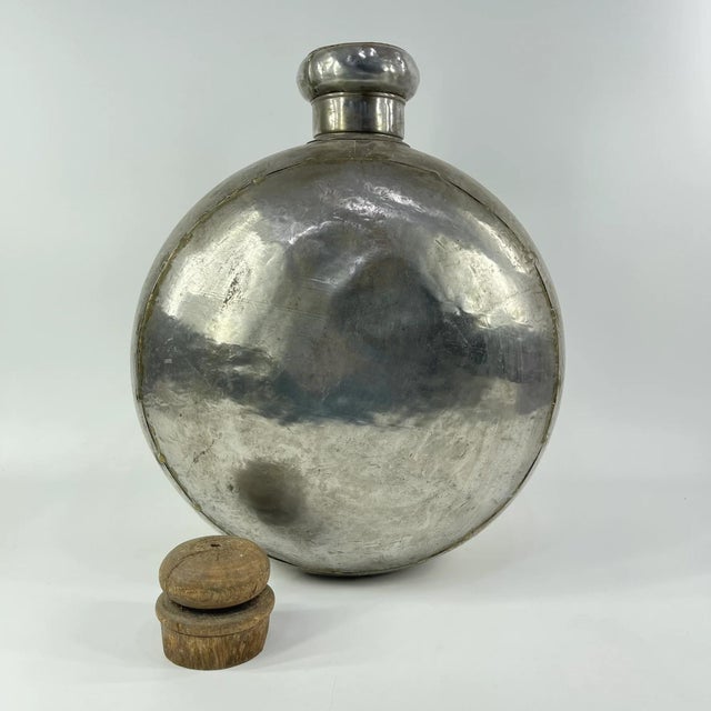Early 20th Century Early 20th Century Huge Indian Metal Bottle MATTER COLLECTION For Sale - Image 5 of 10