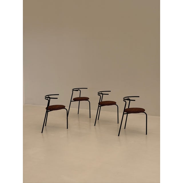 Vintage Chairs by Ross Littell for Atelier Areti, 1980s, Set of 4 For Sale - Image 3 of 5