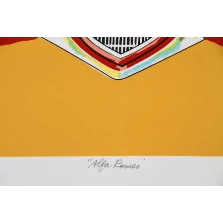 Alfa Romeo, Phyllis Krim Screen Print For Sale - Image 4 of 4