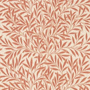 Morris & Co Emerys Willow Wallpaper in Chrysanthemum Pink - a Sample