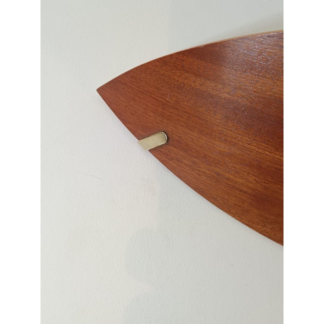 Wood and Brass Wall Lights from Declic, 1980s, Set of 2 For Sale - Image 4 of 10