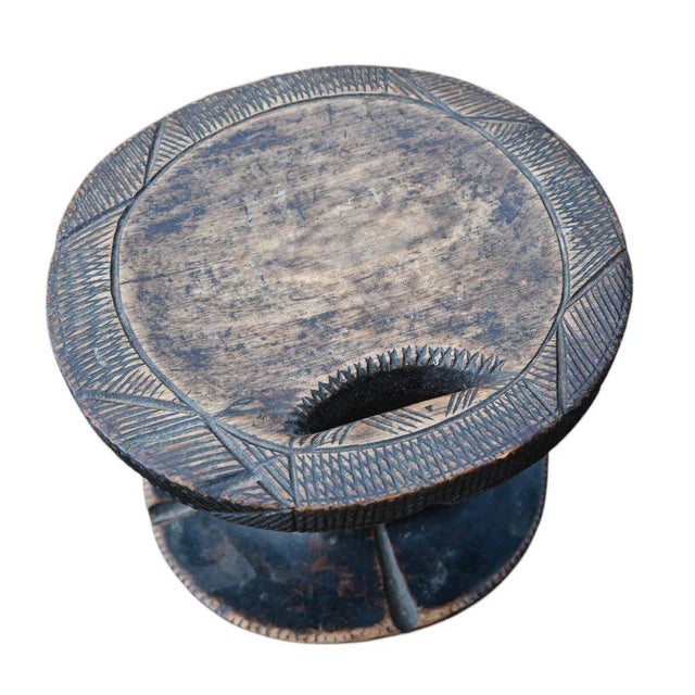 "Stool/seat from The Triby Mangbetu Dr Congo, Early 20th Century" A classic Mangbetu tribal chair, carved from a single...