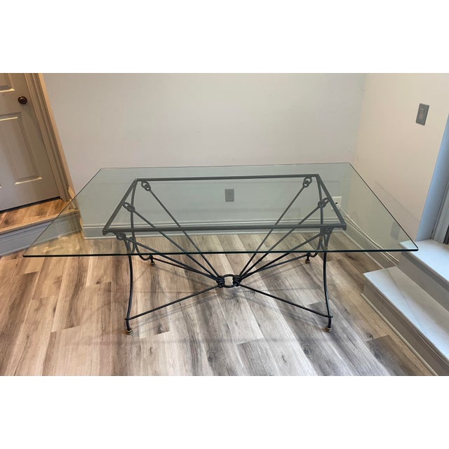 1980s 5-Piece Giacometti Style Brutalist Iron Table Suite - Set of 5 For Sale - Image 14 of 18