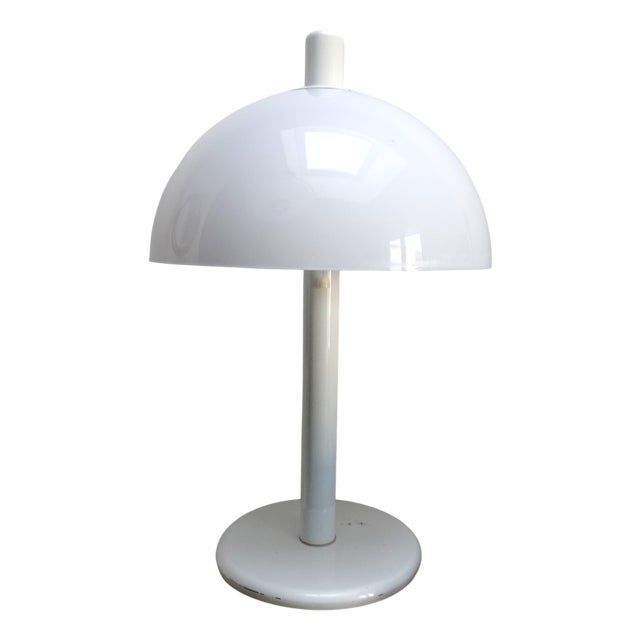 Large Dutch Space Age Acrylic and Metal Table Lamp, 1970s For Sale