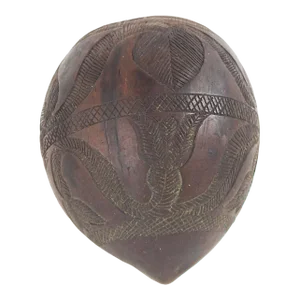 Antique Hand Carved Coconut Shell Cup