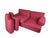 Crimson Alcantara Two-Seater Sofas by Piero Ranzani for Elam, 1960s, Set of 2 For Sale - Image 10 of 15