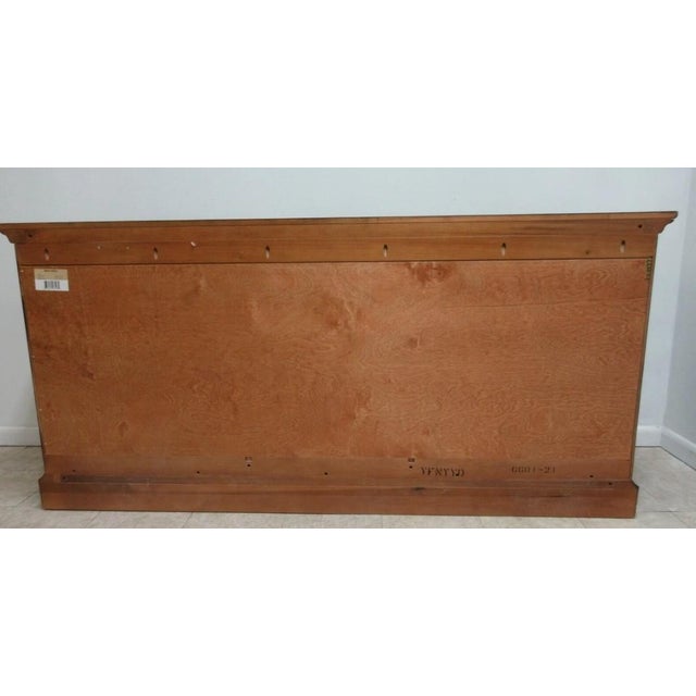 Wood 1980s Henredon French Country Distressed Buffet Cabinet Sideboard Sever For Sale - Image 7 of 12