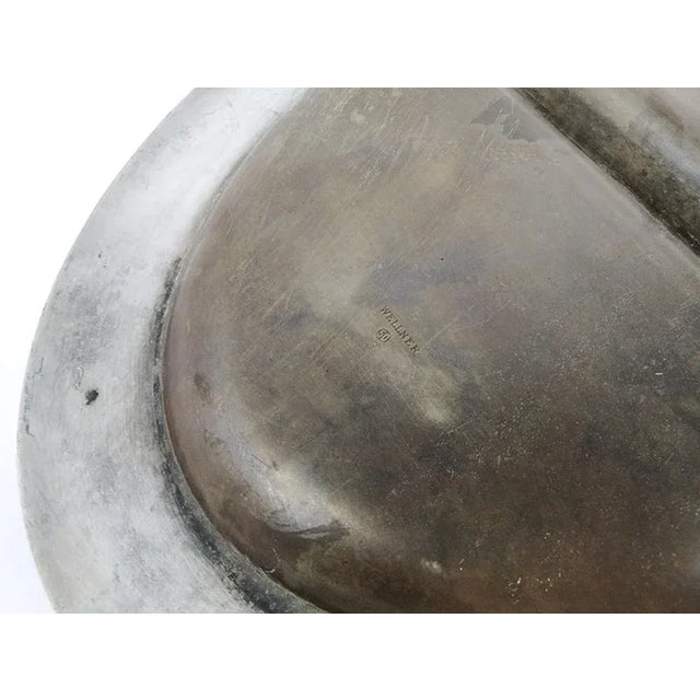 Metal Art Deco German Bowl, 1930s For Sale - Image 7 of 10