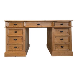 Gründerzeit Desk in Softwood, 1970s For Sale
