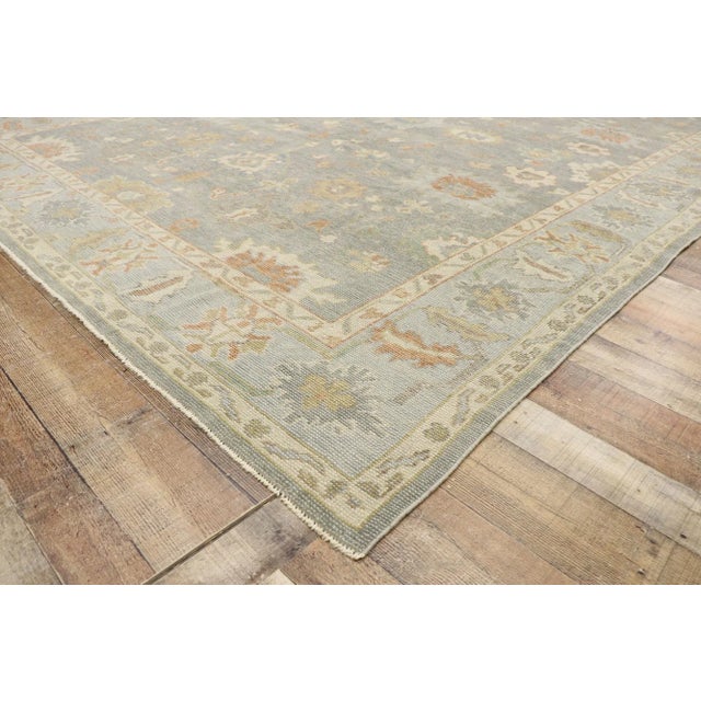 Neutral Earthy Tone Turkish Oushak Rug, 09'00 X 11'08 For Sale In Dallas - Image 6 of 9