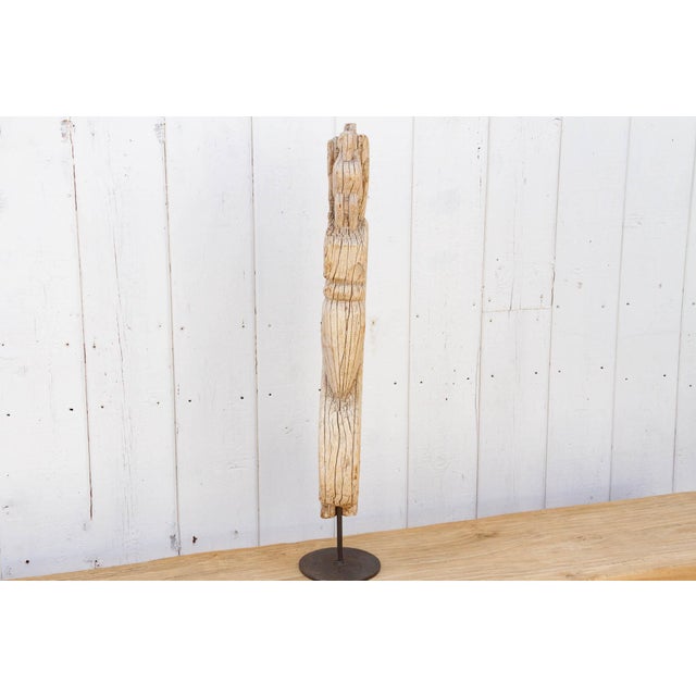 Rustic Fossilzed Wood Peacock Figure For Sale In Los Angeles - Image 6 of 10