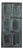 Midcentury Distressed Blue Vintage Carved Barn Door – Reclaimed Wood 6 Panel Door 80x36 For Sale