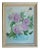 1960’s Purple Mum Floral Arrangement Still Life Painting- Framed For Sale