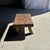 Brutalist Small Antique Stool in Teak, 1980s For Sale - Image 3 of 11