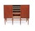 Danish teak highboard credenza/sideboard from the 1960s, showcasing a stunning mid-century modern design. Its simplicity...