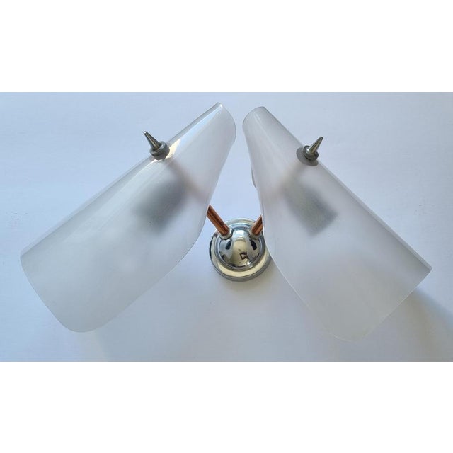 Brown Large Mid-Century Wall Lamp in the style of Stilnovo, Italy, 1962 For Sale - Image 8 of 18