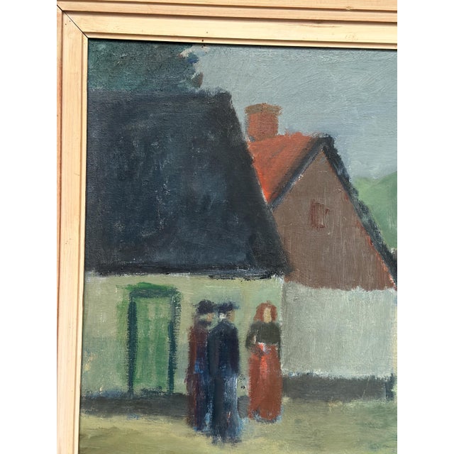 Fabian Lundqvist, Village, 1944, Oil on Canvas, Framed For Sale - Image 14 of 18