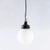 Small Industrial Opaline Globe Pendant Lamp, 1940s For Sale - Image 16 of 17